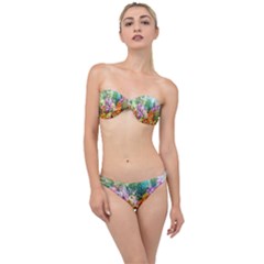 Forest Flowers  Classic Bandeau Bikini Set