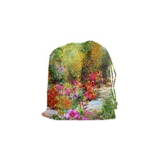 Forest Flowers  Drawstring Pouch (small) by ArtsyWishy