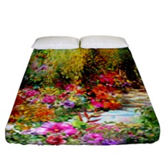 Forest Flowers  Fitted Sheet (california King Size) by ArtsyWishy