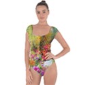 Forest Flowers  Short Sleeve Leotard  View1