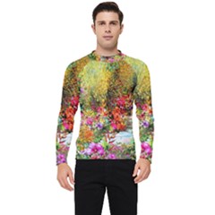 Forest Flowers  Men s Long Sleeve Rash Guard