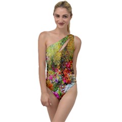 Forest Flowers  To One Side Swimsuit by ArtsyWishy