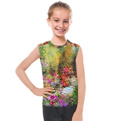 Forest Flowers  Kids  Mesh Tank Top