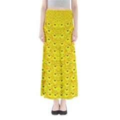 Flowers From Heaven  With A Modern Touch Full Length Maxi Skirt by pepitasart