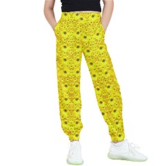 Flowers From Heaven  With A Modern Touch Kids  Elastic Waist Pants by pepitasart