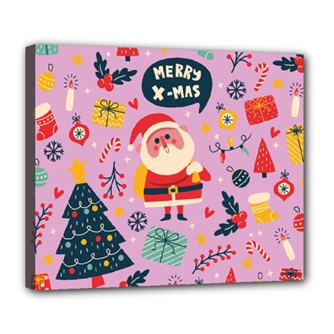 Merry Exmas Merry Exmas Deluxe Canvas 24  X 20  (stretched) by designsbymallika