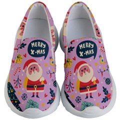 Merry Exmas Merry Exmas Kids Lightweight Slip Ons by designsbymallika