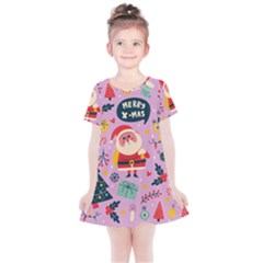 Merry Exmas Merry Exmas Kids  Simple Cotton Dress by designsbymallika