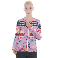 Merry Exmas Merry Exmas Casual Zip Up Jacket by designsbymallika