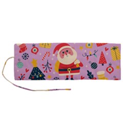 Merry Exmas Merry Exmas Roll Up Canvas Pencil Holder (m) by designsbymallika