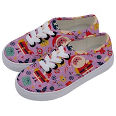 Merry Exmas Merry Exmas Kids  Classic Low Top Sneakers by designsbymallika