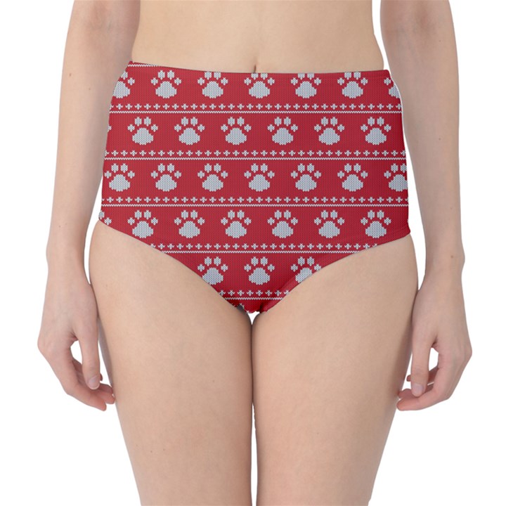 Paws Love Dogs Paws Love Dogs Classic High-Waist Bikini Bottoms