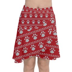 Paws Love Dogs Paws Love Dogs Chiffon Wrap Front Skirt by designsbymallika