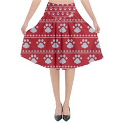 Paws Love Dogs Paws Love Dogs Flared Midi Skirt by designsbymallika