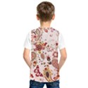 Red Floral Baatik Print Red Floral Baatik Print Kids  Basketball Tank Top View2