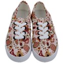 Red Floral Baatik Print Red Floral Baatik Print Kids  Classic Low Top Sneakers View1