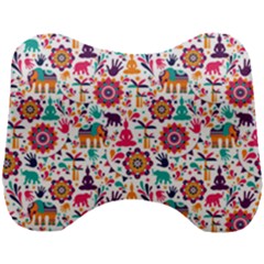 Indian Love Head Support Cushion by designsbymallika