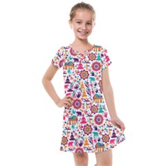 Indian Love Kids  Cross Web Dress by designsbymallika