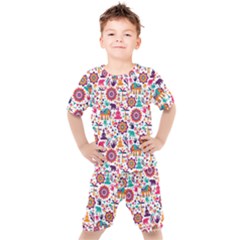 Indian Love Kids  Tee And Shorts Set