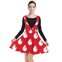 Christmas 007 Large Plunge Pinafore Dress