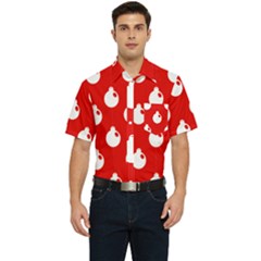 Christmas 007 Large Men s Short Sleeve Pocket Shirt 