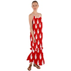 Christmas 007 Large Cami Maxi Ruffle Chiffon Dress