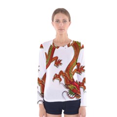 Dragon Art Glass Metalizer China Women s Long Sleeve Tee