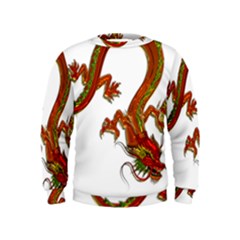 Dragon Art Glass Metalizer China Kids  Sweatshirt