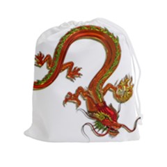 Dragon Art Glass Metalizer China Drawstring Pouch (2xl) by HermanTelo