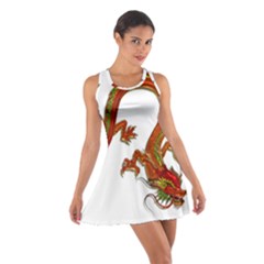 Dragon Art Glass Metalizer China Cotton Racerback Dress by HermanTelo