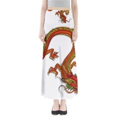 Dragon Art Glass Metalizer China Full Length Maxi Skirt