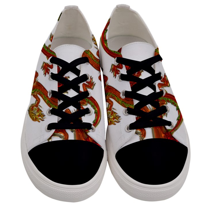 Dragon Art Glass Metalizer China Men s Low Top Canvas Sneakers