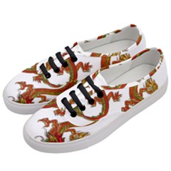 Dragon Art Glass Metalizer China Women s Classic Low Top Sneakers by HermanTelo