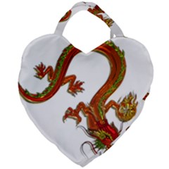 Dragon Art Glass Metalizer China Giant Heart Shaped Tote