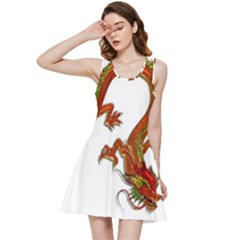 Dragon Art Glass Metalizer China Inside Out Racerback Dress by HermanTelo