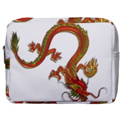 Dragon Art Glass Metalizer China Make Up Pouch (large) by HermanTelo