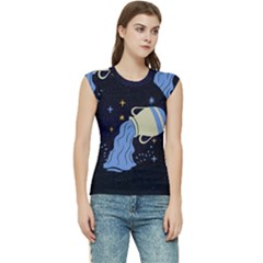 Aquarius Horoscope Astrology Zodiac Women s Raglan Cap Sleeve Tee by Mariart