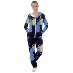 Aquarius Horoscope Astrology Zodiac Women s Tracksuit by Mariart