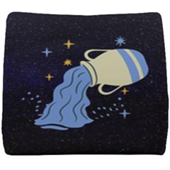 Aquarius Horoscope Astrology Zodiac Seat Cushion by Mariart