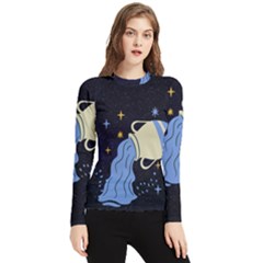 Aquarius Horoscope Astrology Zodiac Women s Long Sleeve Rash Guard