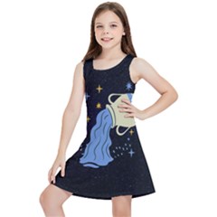 Aquarius Horoscope Astrology Zodiac Kids  Lightweight Sleeveless Dress