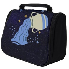 Aquarius Horoscope Astrology Zodiac Full Print Travel Pouch (big)