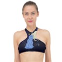 Aquarius Horoscope Astrology Zodiac High Neck Bikini Top View1