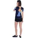 Aquarius Horoscope Astrology Zodiac Back Circle Cutout Sports Tee View2