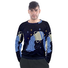 Aquarius Horoscope Astrology Zodiac Men s Long Sleeve Raglan Tee