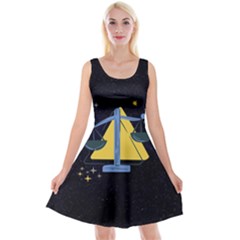 Horoscope Libra Astrology Zodiac Reversible Velvet Sleeveless Dress by Mariart