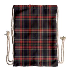 Stewart Black Tartan Drawstring Bag (large) by impacteesstreetwearfour