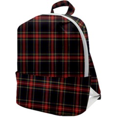 Stewart Black Tartan Zip Up Backpack by impacteesstreetwearfour