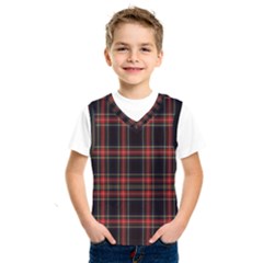 Stewart Black Tartan Kids  Basketball Tank Top by impacteesstreetwearfour