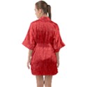 Red Denim Design  Half Sleeve Satin Kimono  View2